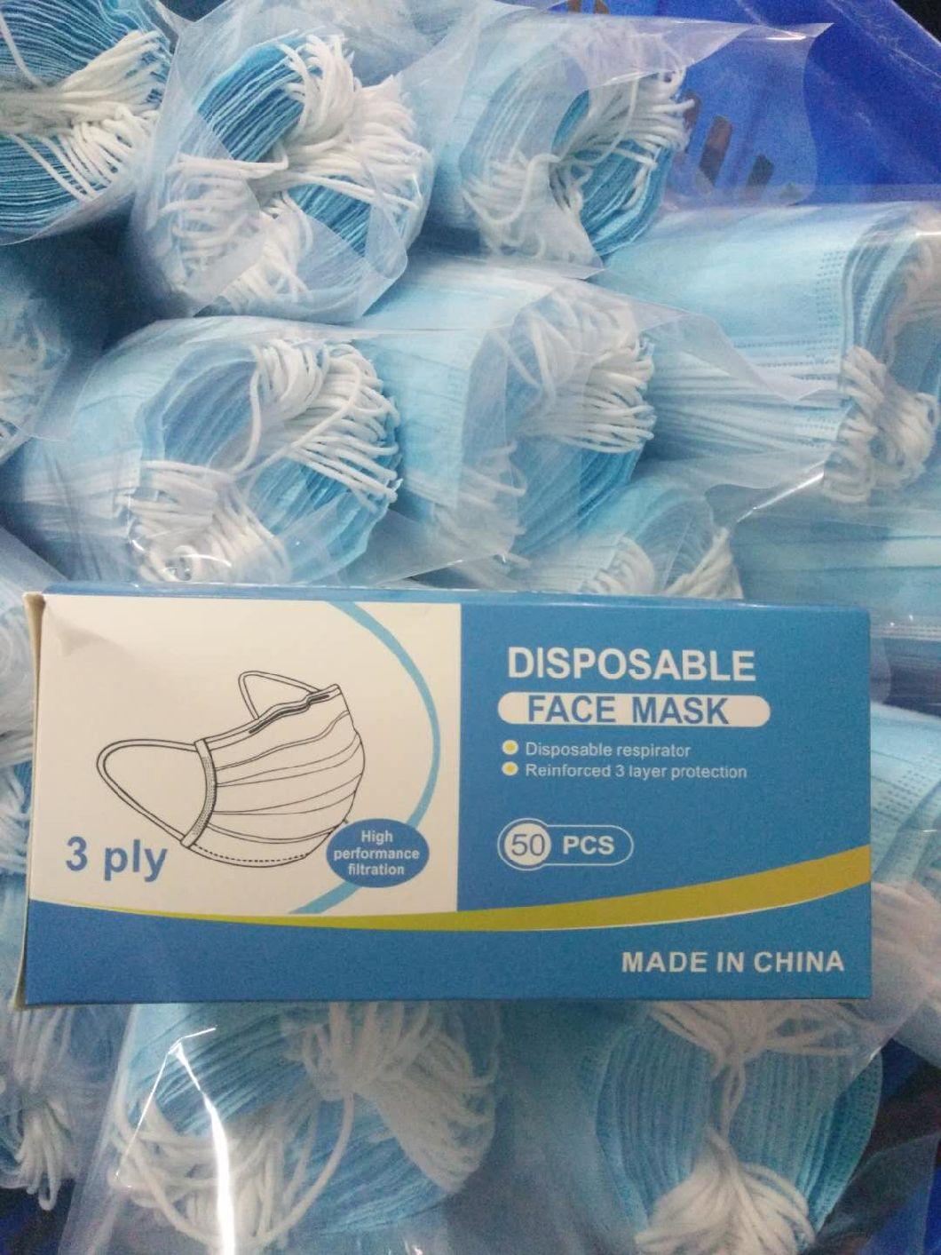 Sale of Disposable Face Masks, Surgical Three-Layer Face Masks