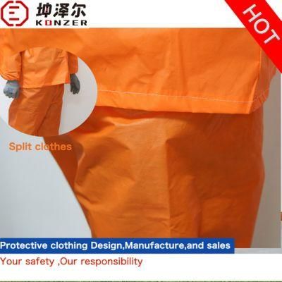 Spunbond and Breathable Film Workwear Split Protective Clothing for Disease/Epidemic Treatment Biological Hazard