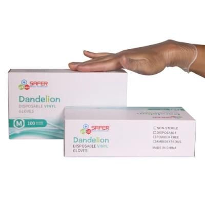 Vinyl Powder Free Gloves Clear Disposable Food Grade for Restaurant