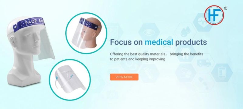 Mdr CE Approved Hengfeng All-Round Protection Medical Face Shield with Doublt-Sided Film