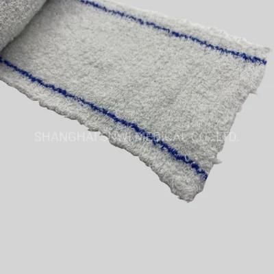 Disposiable Factory Spamdex Crepe Elastic Bandage with Red/Blue Thread