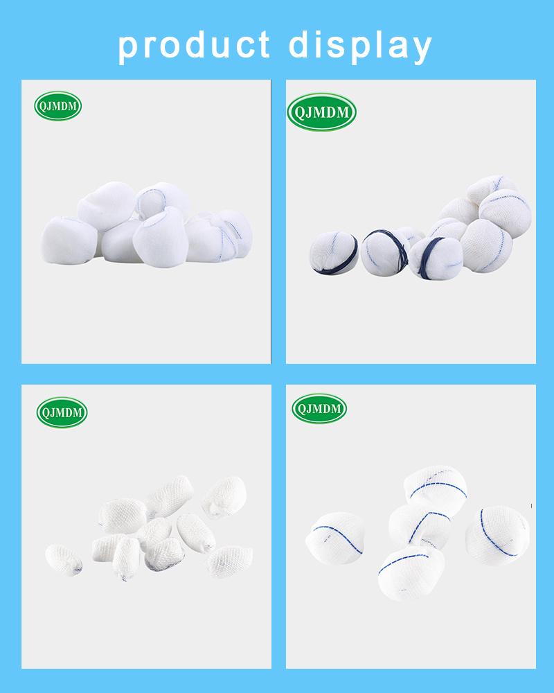 Medical Consumable 100%Cotton Absorbent Sterile X-ray Peanut Gauze Ball