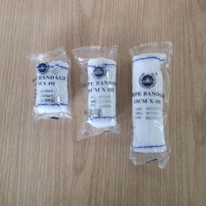 Disposable Medical Bandage Wound Dressing Surgical Bandage Cotton Crepe Elastic Bandage