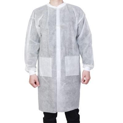 Disposable Lab Coat 10 Pack Adult White