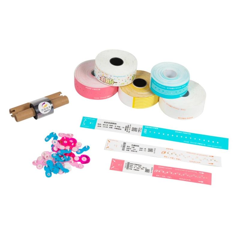 Medical Disposable Hospital Printable Patient Thermal Wristband