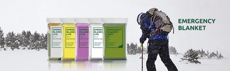 Outdoor First Aid Rescue Emergency Mylar Foil Thermal Space Survival Thermal Mylar Emergency Blanket