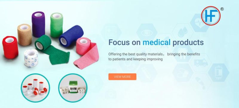 Mdr CE Approved Ready-for-Use Cohesive Bandage for Convenient & Fast Application