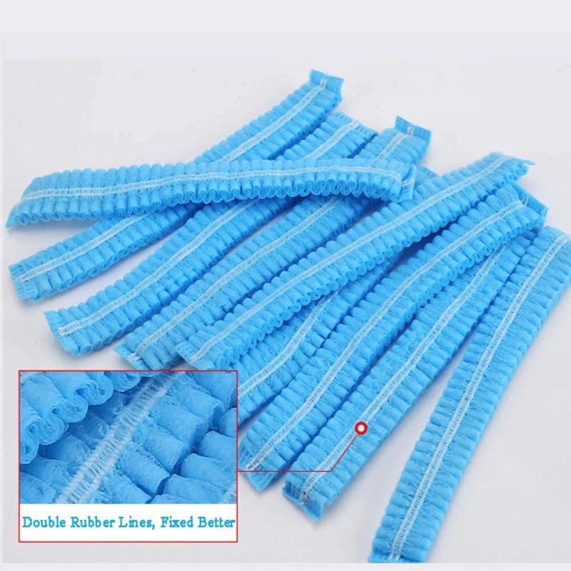 Disposable Non-Woven Hair Net Cap Mob Elastic Free Size