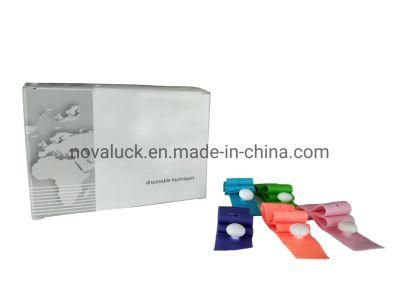 TPE Latex Free Single Use Quick Release Button Tourniquet