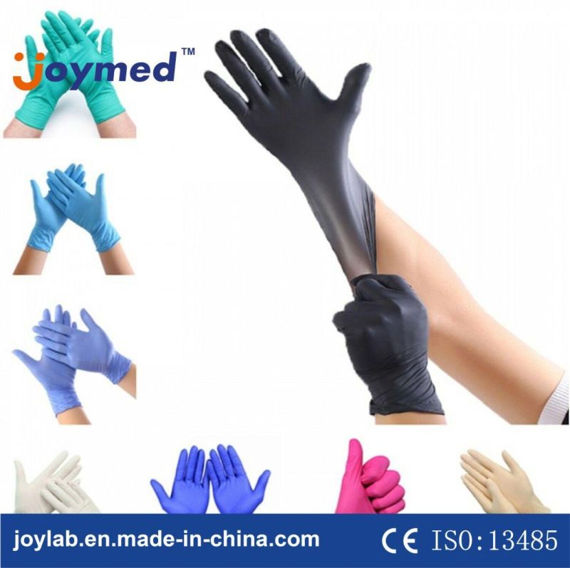 Medical Black Disposable Nitrile Gloves