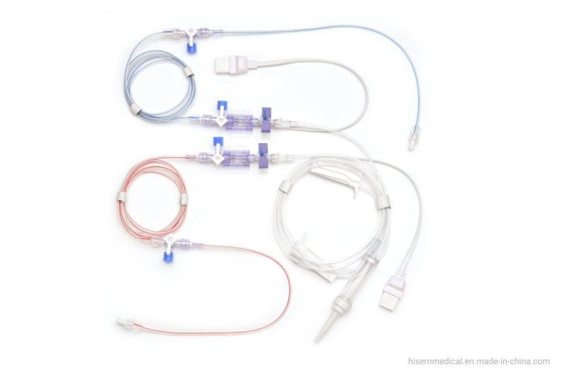 Surgical Hisern Dual Function Flush Device Blood Pressure Disposable Medical Transducer