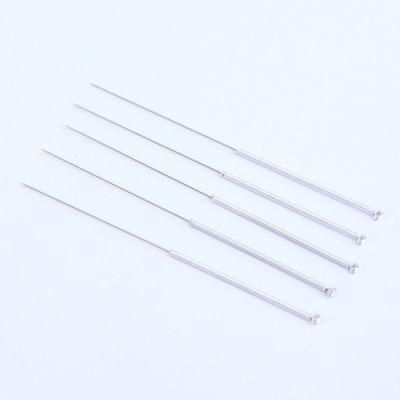 Trade Assurance Disposable Sterile Silver Wire Handle Acupuncture Needles with Plastic Bag Packing