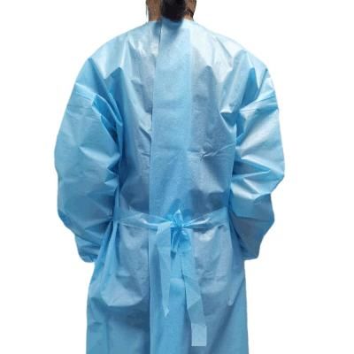 En13795 Non Surgical Non Sterile Reusable Full General Package Reusable Waterproof Dental Isolation Gown