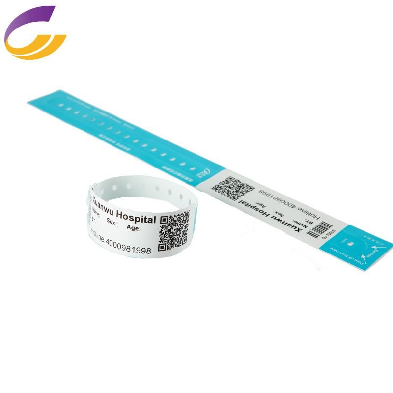 Thermal Printable Medical Hospital ID Bracelets ID Wristband