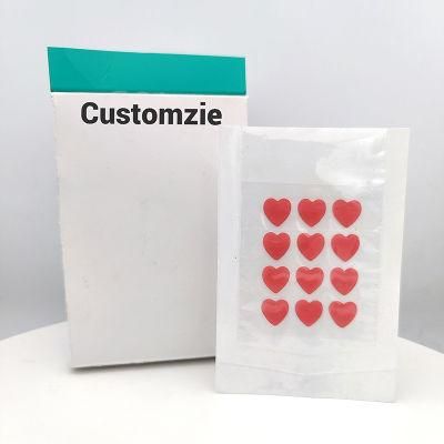 Alps Red Heart Flower Shape Customize Available OEM Acne Patch