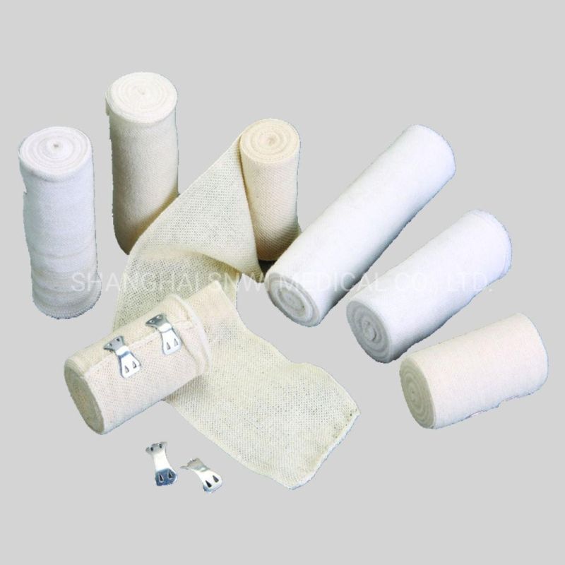 Medical Spandex Crepe Elastic Bandage Natural Color