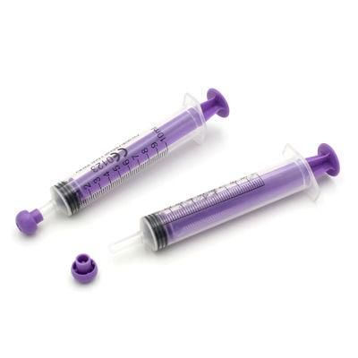 Medical Disposable Oral Feeding Syringe with Cap