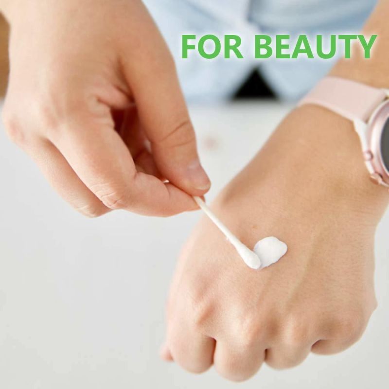 Customized Cleaning Cotton Buds 100% Pure Cotton Souble Ttips Makeup Cotton Swab Stick