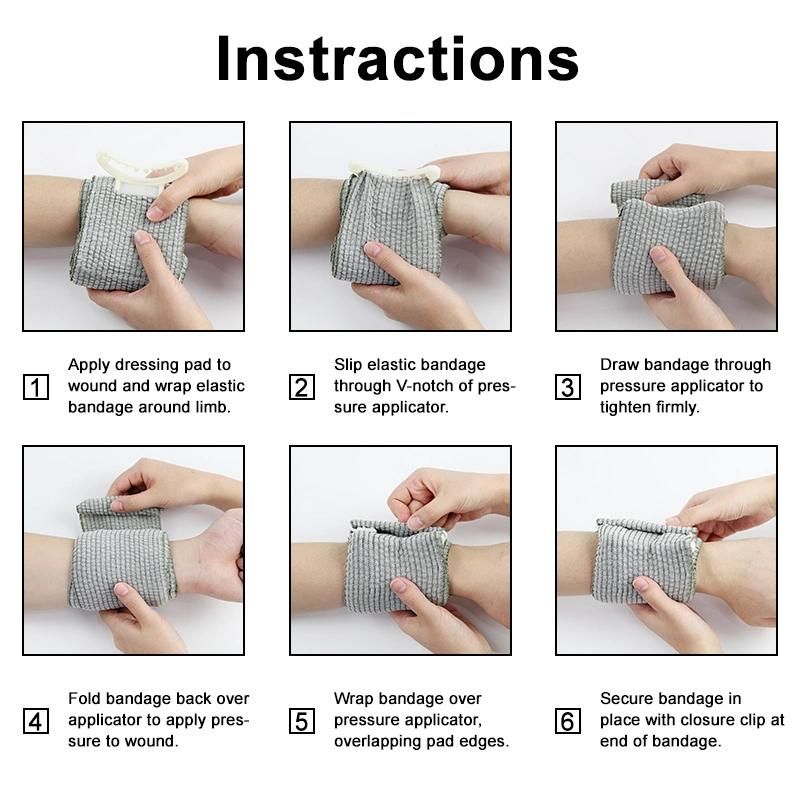 Military Style Emergency Elastic Bandage 10cmx2m