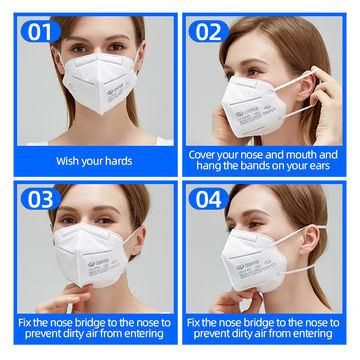 Kn95 Disposable Medical Face Mask Ffp2 /Ce , Adult Disposable 4ply Face Mask/Ffp3 Respirator with Tie on and Valve for Medical Use