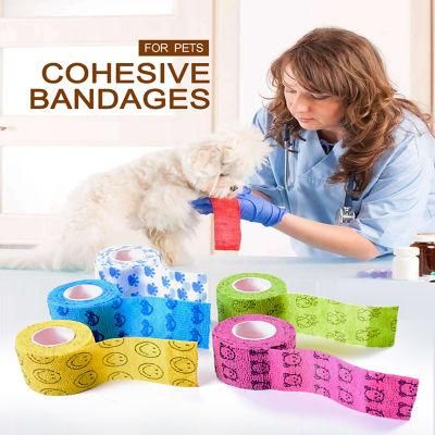Vet Wrap Waterproof Horse Medical Non-Woven Elastic Cohesive Bandage