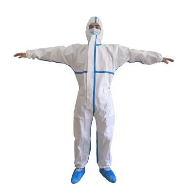 OEM Custom White Hooded Disposable Medical Protective Clothing Free Sample Type 4 5 6 Disposable Coveralls