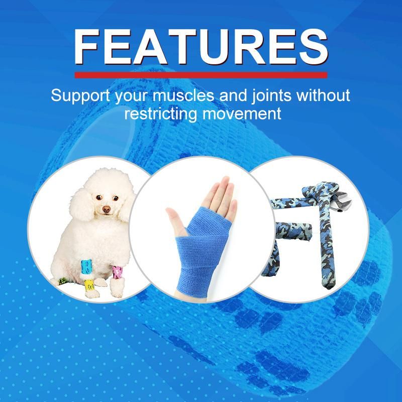 Self Adhesive Bandage Wrap Sports Tape Breathable Waterproof Elastic Bandage