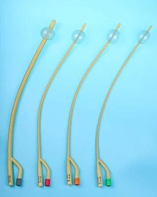 CE Approved Medical Disposable 2 Way Urethral Catheter Silicone Latex Foley Catheter Urethral Probe Source Supply