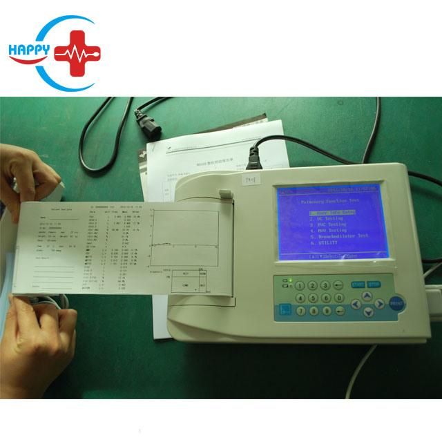 Hc-C021 Medical Electronic Spirometer with Mouthpiece with Built-in Printer