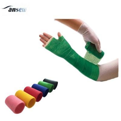 Medical Colored Water Resistant Cast Orthopedic Fiberglass Casting Tape Leg Bone Fracture Use Bandage