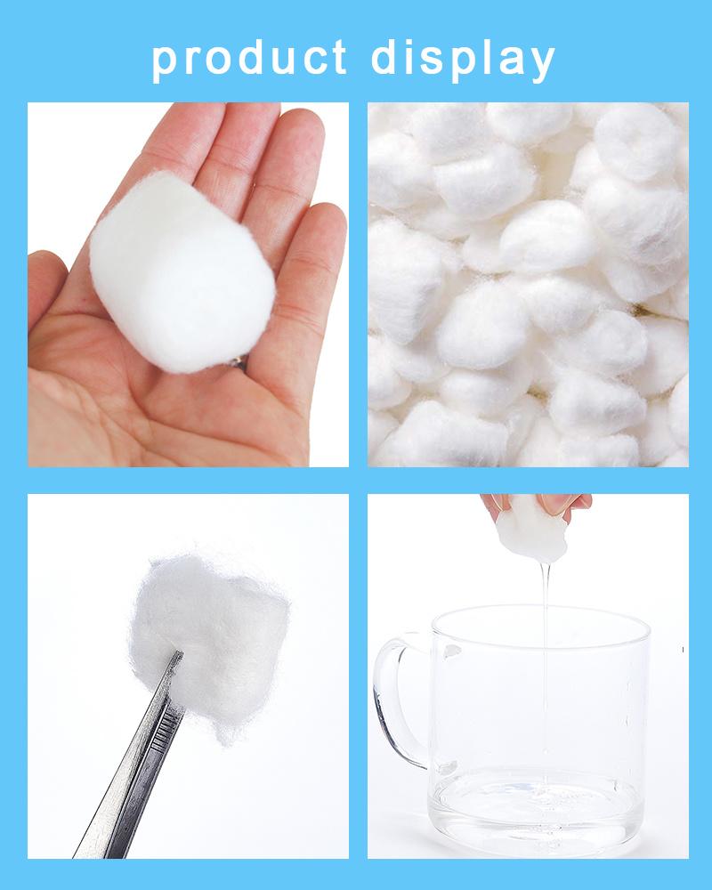 Wholesale Disposable Medical 100% Cotton Absorbent Jumbo Cotton Ball
