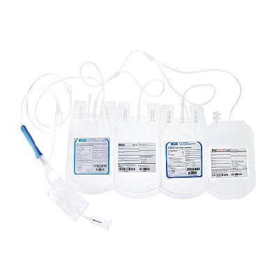 CE&ISO Certificate Disposable Medical Single Blood Bag with Needle Protector/Collection Tube/Sampling Pouch