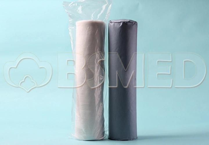 Soft and White Surgical Absorbent Cotton Roll with Gauze for Hospital Use