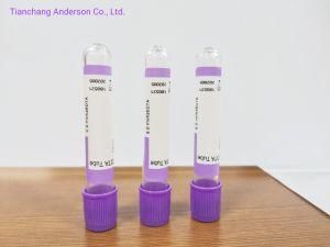 Vacuum Blood Collection Whole Blood EDTA Tube with Purple Top 2ml