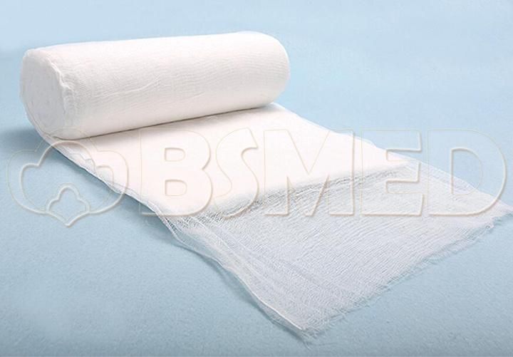 Competitive Price Bleached Absorbent Cotton Roll with Gauze for Hospital Use