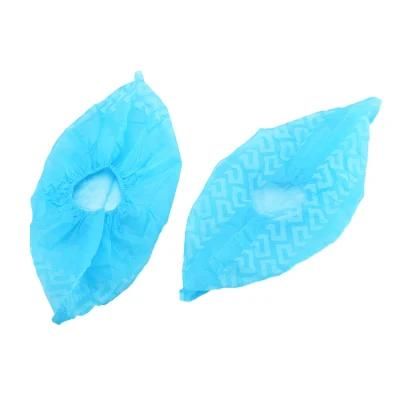 Safety Disposable Antistatic Cleanroom Waterproof CPE Plastic Surgical Medical Non-Slip Shoes Cover for Hospital Daily Protection