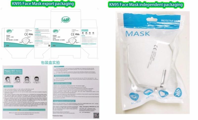 Ffp2 Kn95 N95 Face Mask with Vent Valve Medical Surgical Flu Virus Bacteria Earloop Face Mask