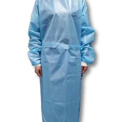 PPE Coverall Isolation Gowns Water Resistance PP+TPU Disposable Gown