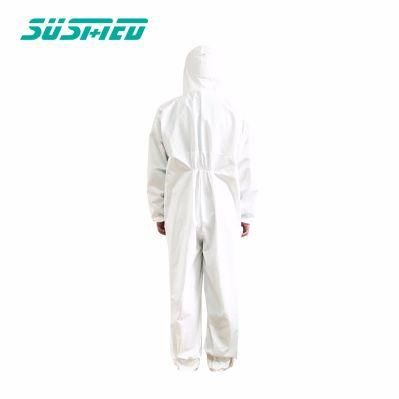PP+PE CE 3 Hospital Protective Clothing Full Body Protection Hazmat Suit