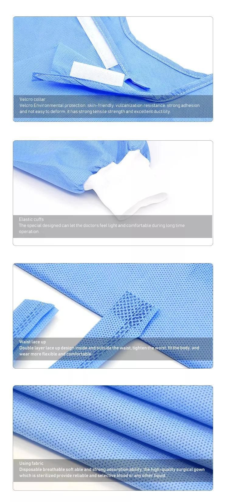 Sterile Hospital Operating Theater Gown/ Disposable Surgical Gown