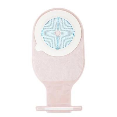 CE Ostomy Bag Non Woven Material One Piece Hook and Loop Pouch Free Colostomy Bag