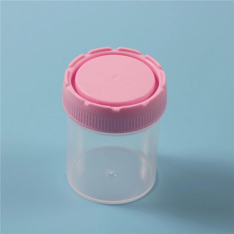 Disposable Plastic Specimen Cup Urine Collector Stool Container with Spoon 30ml