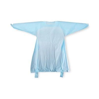 Professional Manufactureblue Protective Medical Disposable CPE Isolation Gown