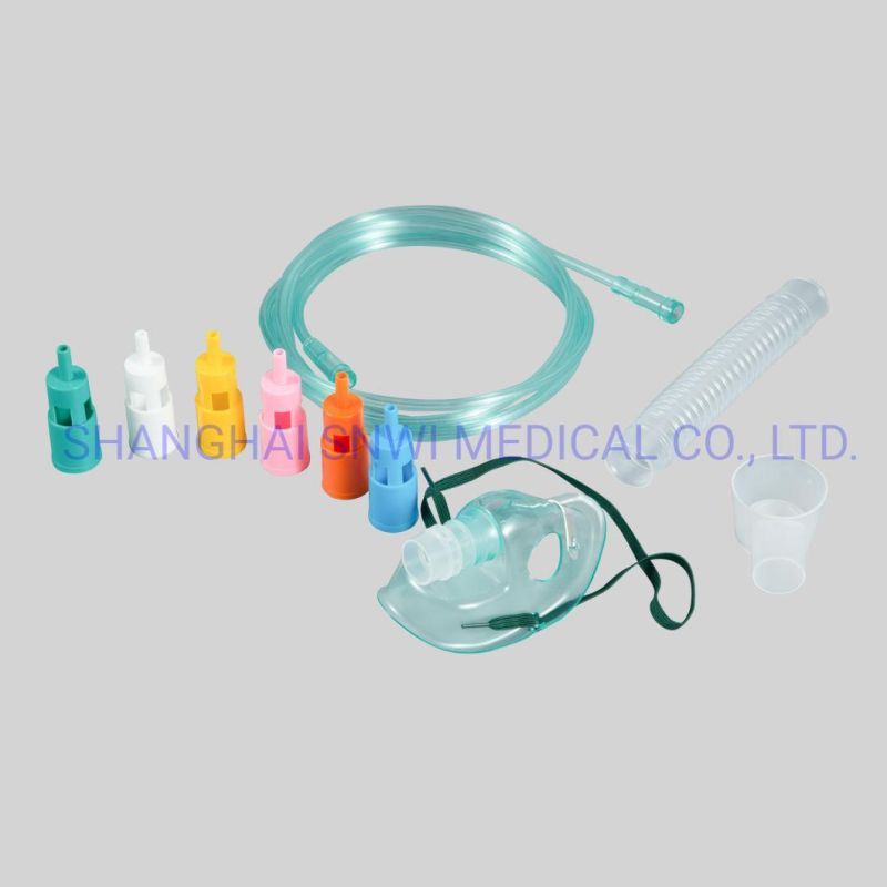 China Medical Venturi Mask Oxygen Mask (with 7 diluters)