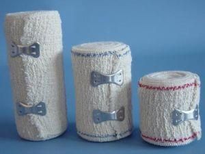 Cotton Crepe Elastic Bandage with Blue Line