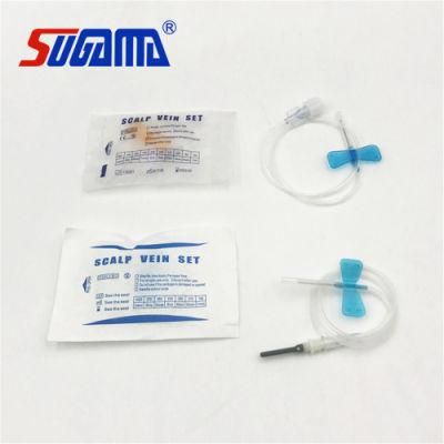 Disposable Medical Use Luer Slip Lock Different Sizes Color Coded 21g 23G Butterfly Needles Scalp Vein Sets