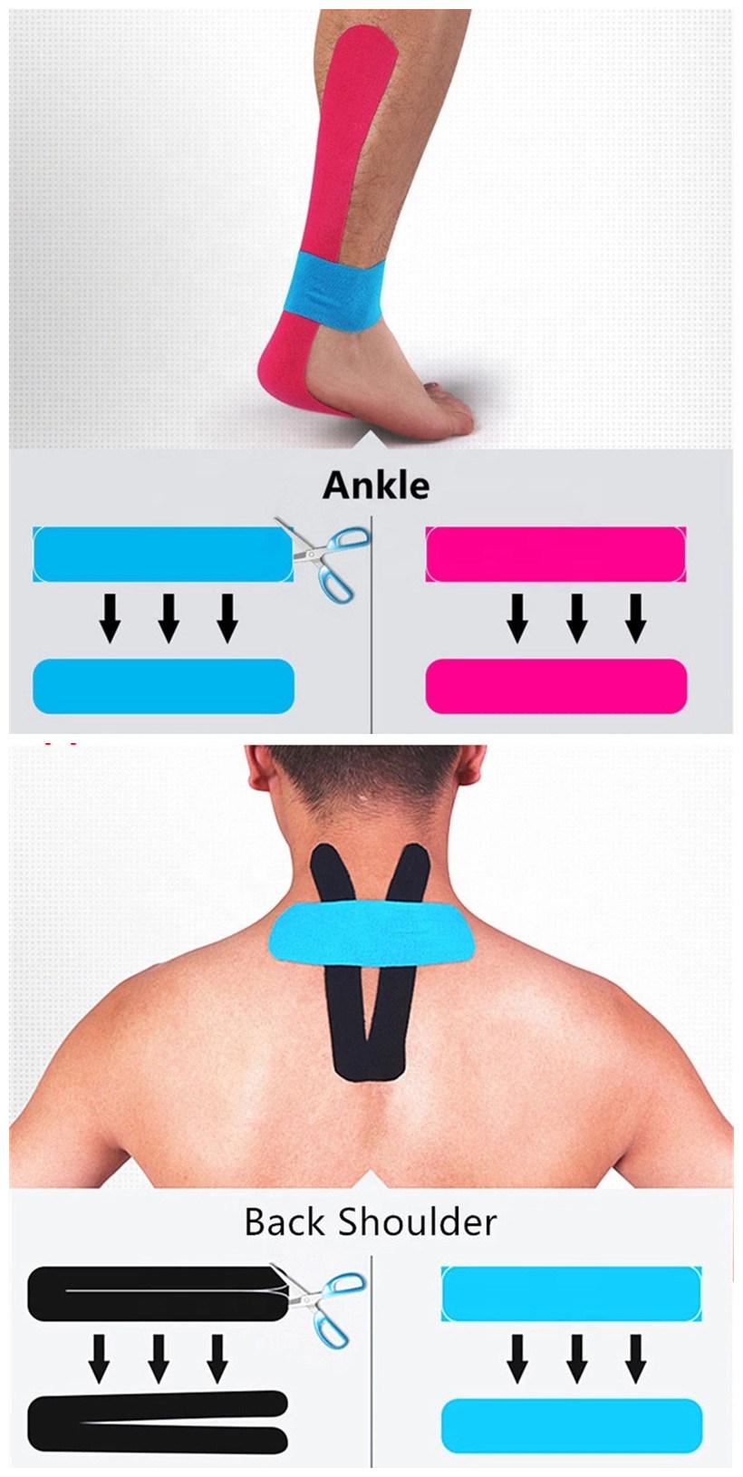 OEM Waterproof Kinetic Sports Muscle Kinesiology Tape