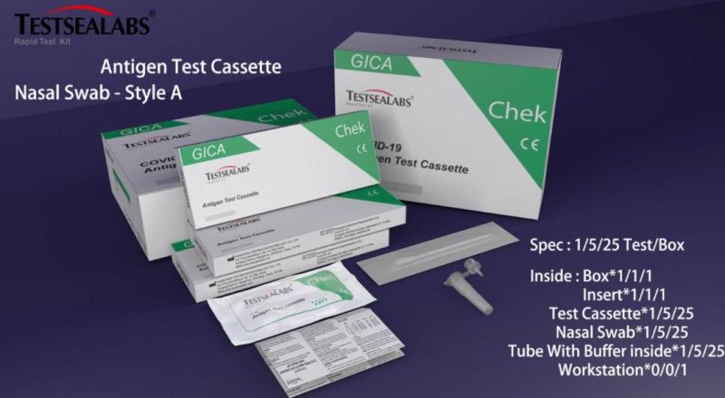 Home Test Rapid Test for Antigen Diagnostic Kit Test Cassette Nasal Swab 25PCS
