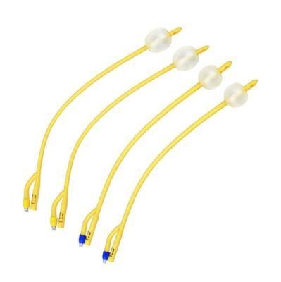 2-Way Latex Foley Catheter Silicone Coated for Single Use