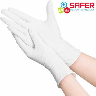 Disposable Latex Free White Color Nitrile Gloves Professional Supplier